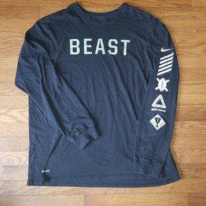 Nike Shirts - Nike Football "Beast" 2XL Long Sleeve DriFit Shirt Nike Shirts - Nike Football "Beast" 2XL Long Sleeve DriFit Shirt